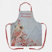 Tablier Noël Ancien Cardinal Apron (Recto)