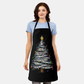 Tablier Noël Arbre clair (Porté)