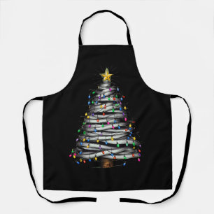Tablier Noël Arbre clair