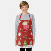 Tablier Noël biscuits de cuisine pour enfants Apron (Porté)