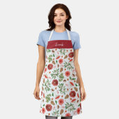 Tablier Noël botanique (Porté)