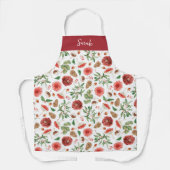 Tablier Noël botanique (Recto)