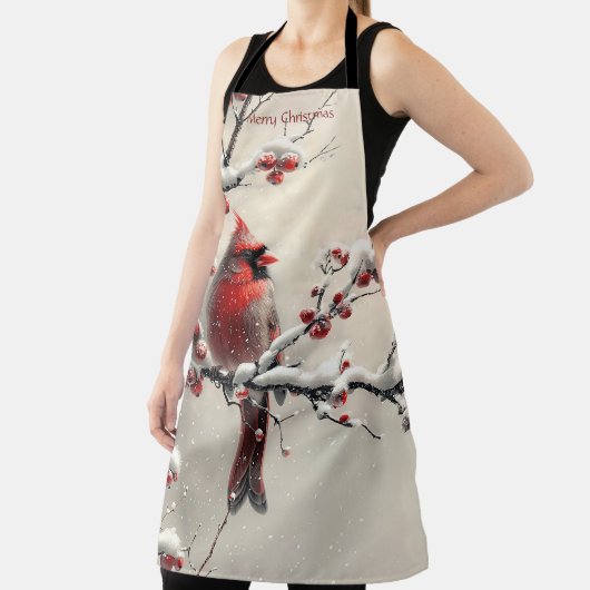 Tablier Noël Cardinal Rouge (Insitu)