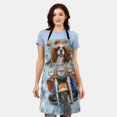 Tablier Noël Cavalier King Charles Spaniel (Porté)