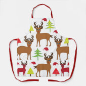 Tablier Noël Cerf Noël (Recto)
