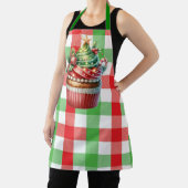 Tablier Noël Check Cupcake Apron (Insitu)