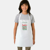 Tablier Noël citation drôle nom du testeur de snack (Insitu)