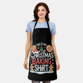 Tablier Noël Cookie Baking Chemise Gingerbread Baker (Porté)