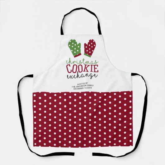 Tablier Noël Cookie Exchange Party Four Mitts (Recto)