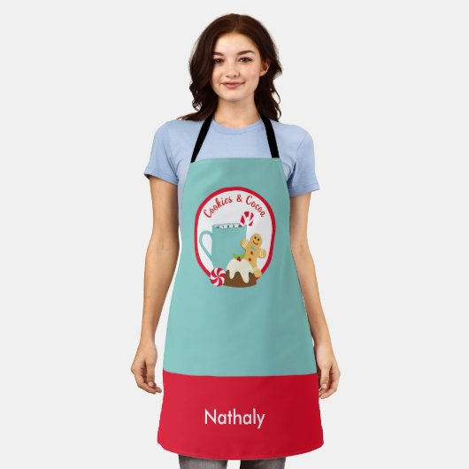 TABLIER NOËL CUITS ET CACAO (Porté)