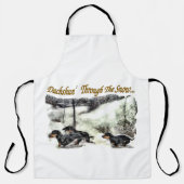 Tablier Noël Dachshund (Recto)