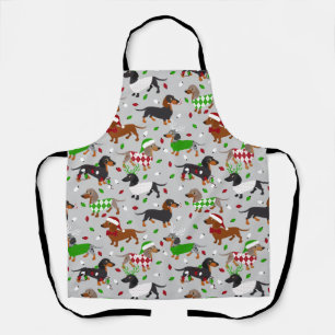 Tablier Noël Dachshund Tous les manteaux Apron