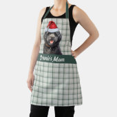 Tablier Noël de Chien de Barbet vert de vacances (Insitu)