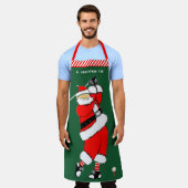 Tablier Noël de golf amusant (Porté)