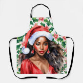 Tablier Noël de la femme noire (Recto)