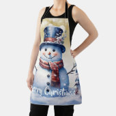 Tablier Noël de la forêt d'hiver | Or (Insitu)