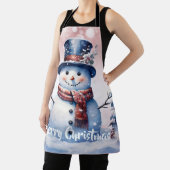 Tablier Noël de la forêt d'hiver | Rose (Insitu)