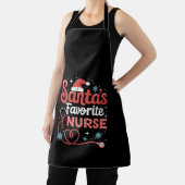 Tablier Noël de l'infirmière préférée de Santa (Insitu)