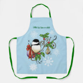 Tablier Noël de poulet d'hiver (Recto)