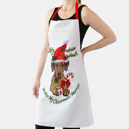 Tablier Noël de Rhodesian Ridgeback (Insitu)