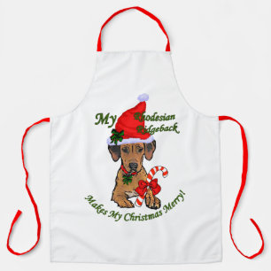 Tablier Noël de Rhodesian Ridgeback