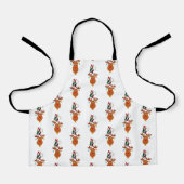 Tablier Noel Deer Bells Bauble Rudolf Snowflakes Noël (Recto)