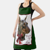 Tablier Noël Doberman Pinscher (Insitu)
