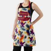 Tablier Noël d'or avec anges et étoiles - Élégant (Insitu)