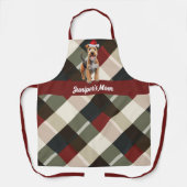 Tablier Noël du chien de Père Noël Lakeland Terrier (Recto)