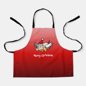 Tablier Noël du cochon volant (Recto)