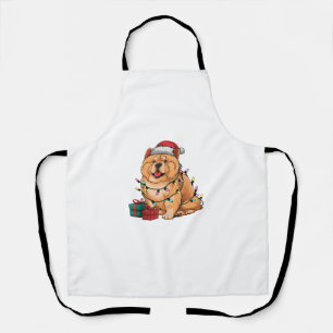 Tablier Noël Éclairage Noël Chow Chow Chien Noël