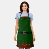 Tablier Noël Elf Aprons Festive vacances costume Apron (Porté)