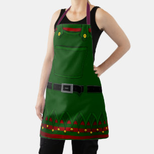 Tablier Noël Elf Aprons Festive vacances costume Apron