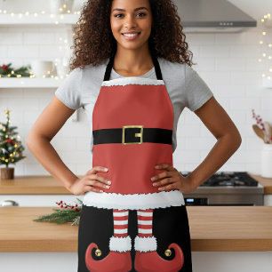 Tablier Noël Elfe Rouge