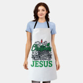 Tablier Noël est tout sur le design Jésus (Porté)