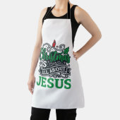 Tablier Noël est tout sur le design Jésus (Insitu)