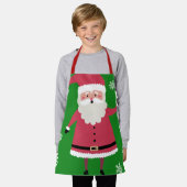 Tablier Noël festif du Père Noël (Porté)