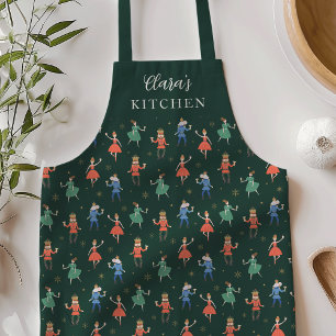 Tablier Noël fête de cocktail écrasseur personnalisé