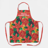Tablier Noël Fête Florale Personnalisé (Recto)