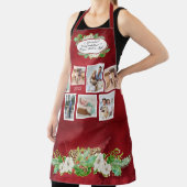 Tablier Noël Floral Aquarelle Pine Cônes Photo Nana (Insitu)