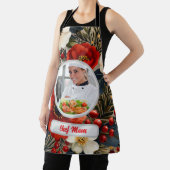 Tablier Noël Floral Personnalisé Chef Maman Photo (Insitu)