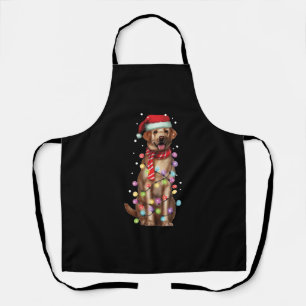 Tablier Noël Funny Labrador Père Noël Chien Noël Cadeau