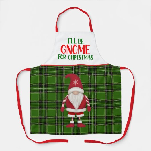 Tablier Noël Gnome Apron (Recto)