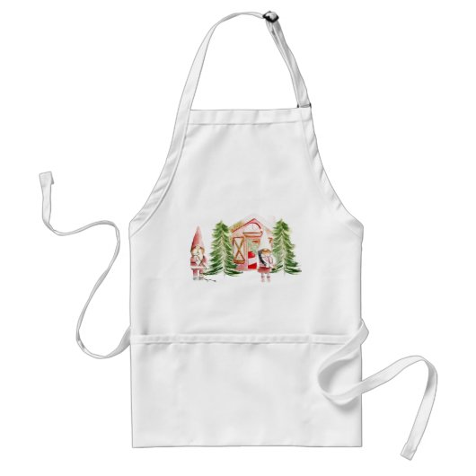 Tablier Noël Gnome Design 1 (Devant)