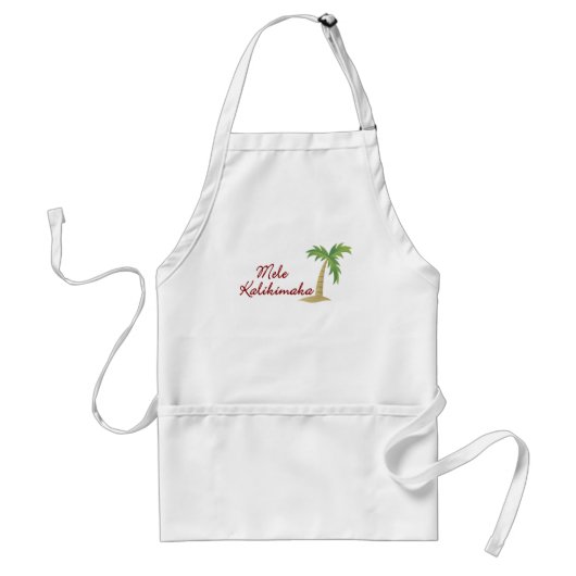 Tablier Noël hawaïen 2 de palmier (Devant)