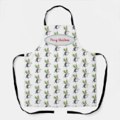 Tablier Noël Holly Hedgehog (Recto)