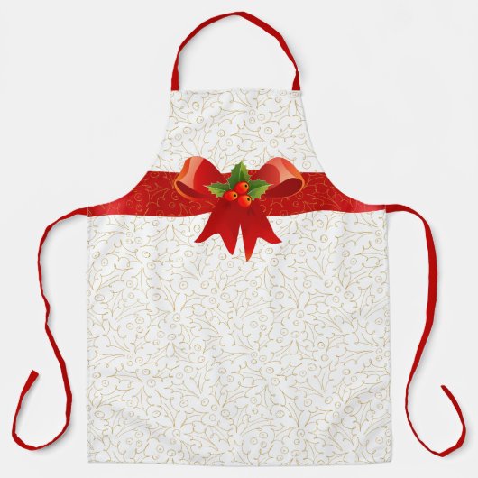 Tablier Noël Holly Jolly (Recto)