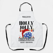 Tablier Noël HOLLY JOLLY PICKLEBALLY (Recto)