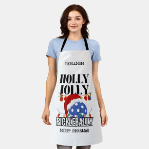 Tablier Noël HOLLY JOLLY PICKLEBALLY