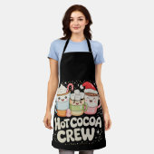 Tablier Noël Hot Cocoa Crew Noël Famille de vacances (Porté)